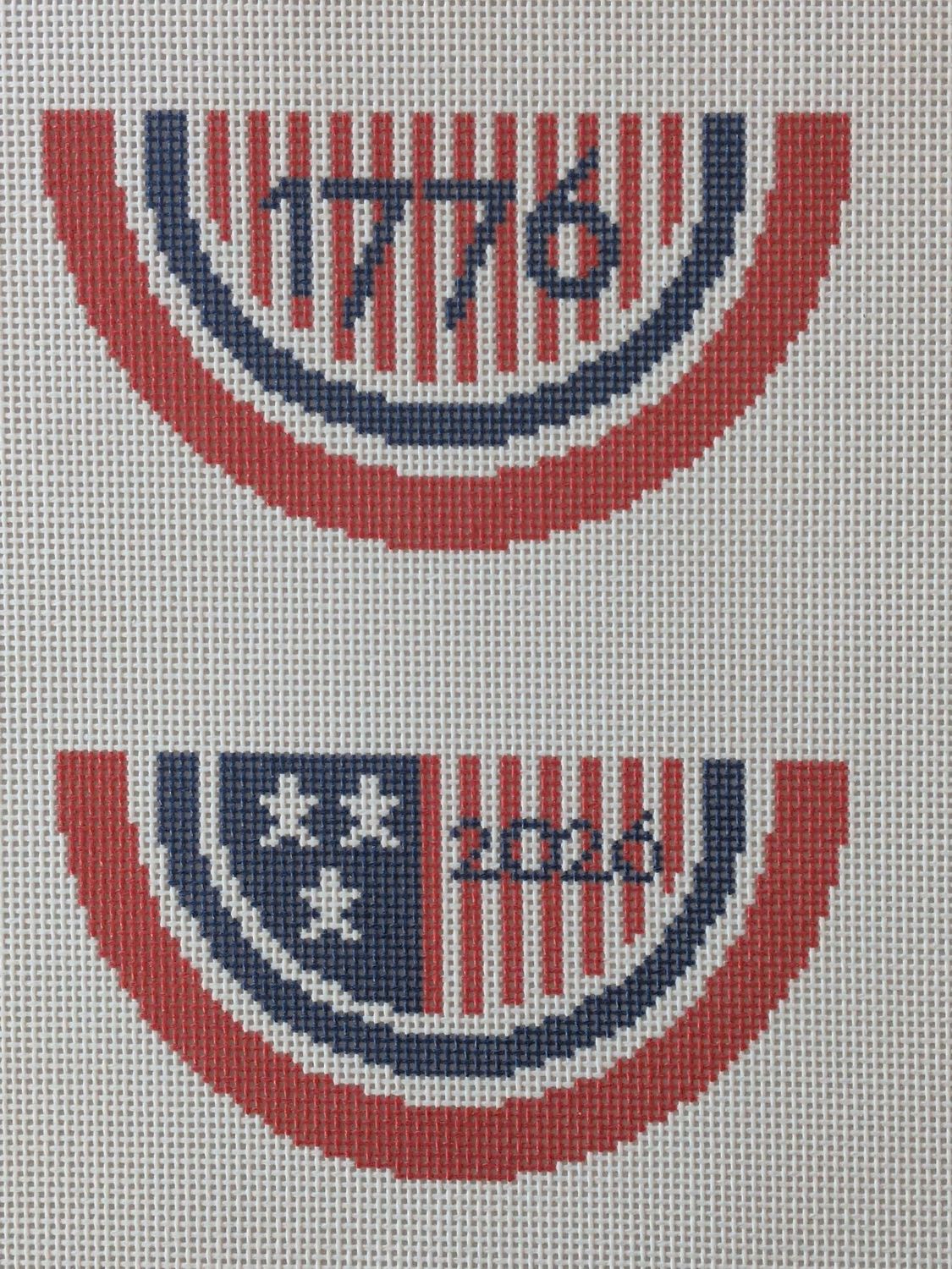 1776-2026 Bonus Bunting Printed Canvas
