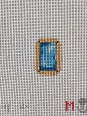 Blue Gemstone Bag Tag