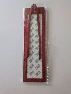 Leather Book Mark - Red