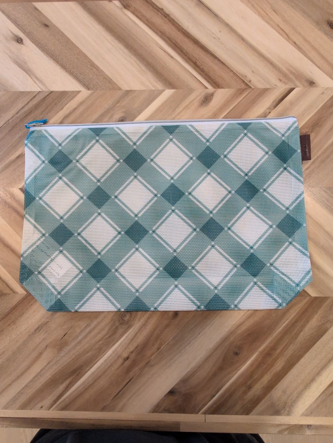 Jade Large Plaid Bag (11" x 13")