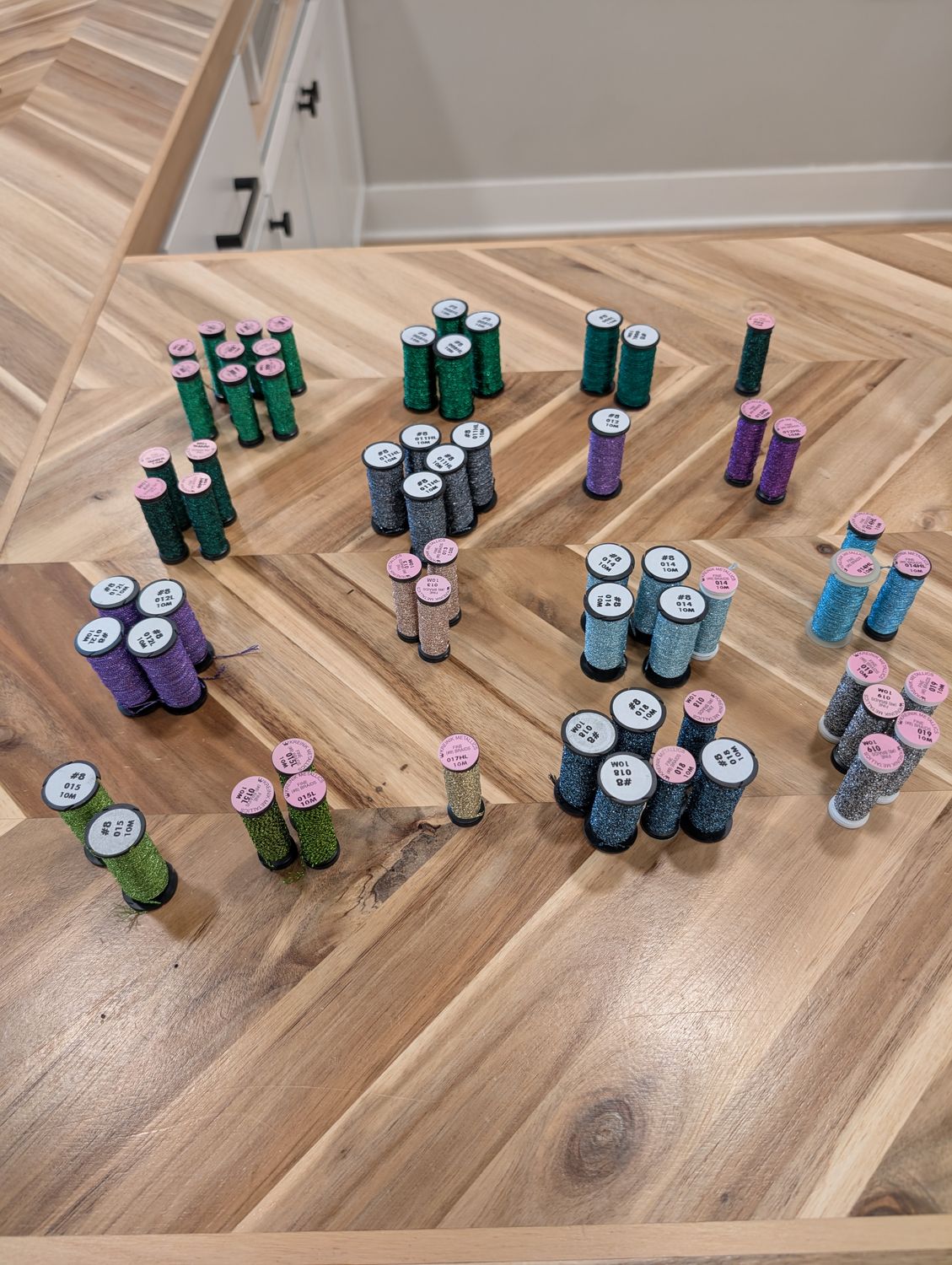 Kreinik #8 Spools Color 008 to 019