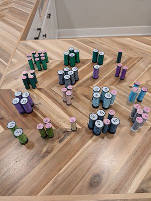 Kreinik #8 Spools Color 008 to 019