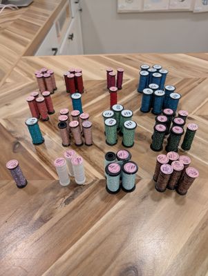 Kreinik #8 Spools Color 273 to 2132HL Kreinik #8 Spools Color 273 to 2132HL