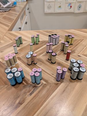 Kreinik #8 Spools Color 2829 to 4201 Kreinik #8 Spools Color 2829 to 4201