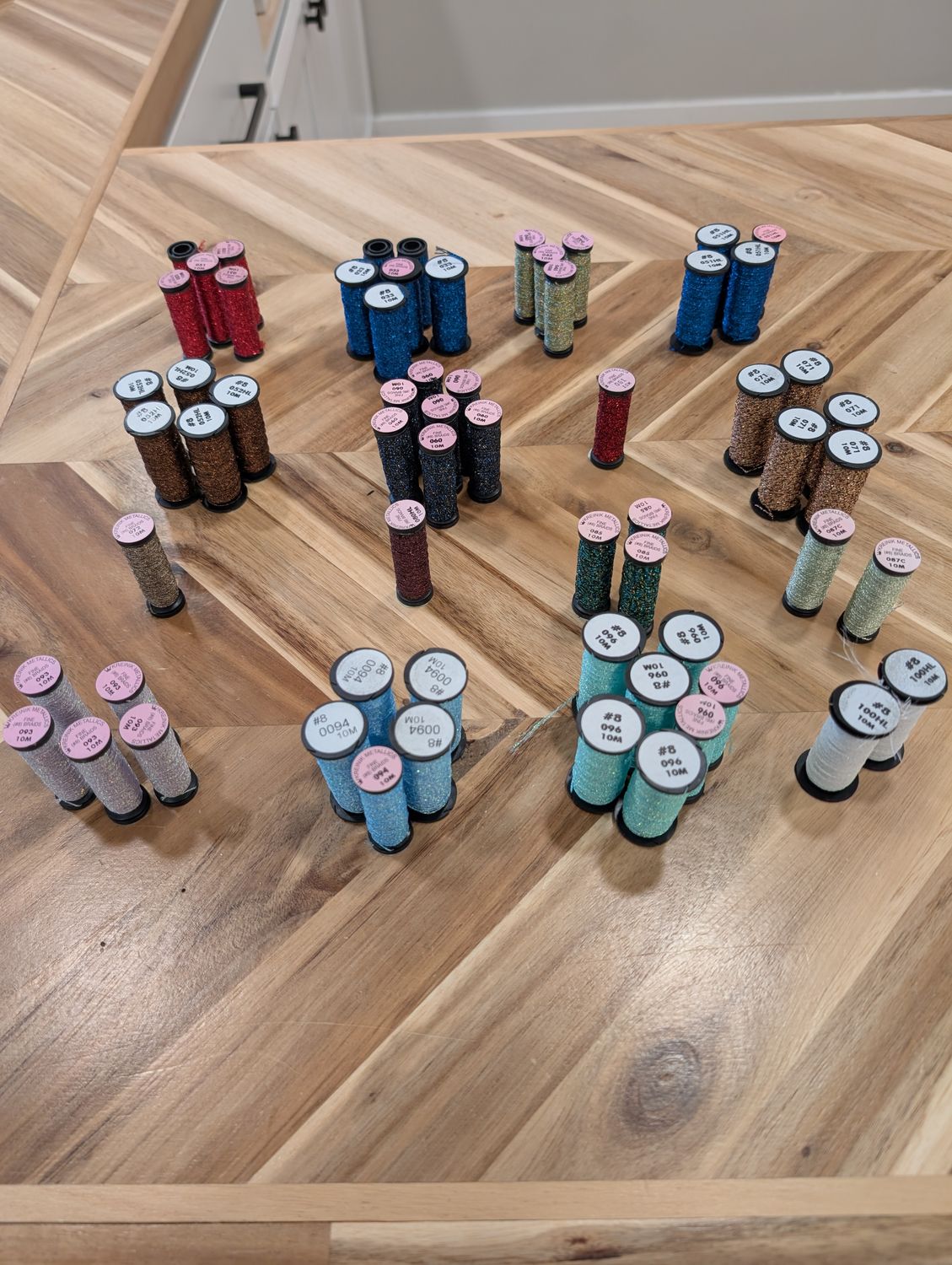 Kreinik #8 Spools Color 031 to 100HL