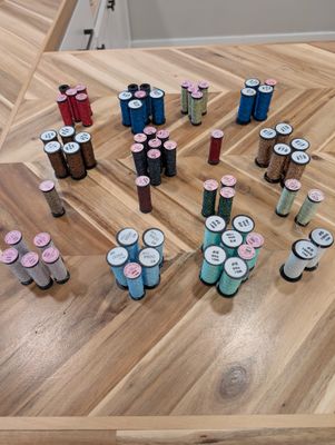 Kreinik #8 Spools Color 031 to 100HL Kreinik #8 Spools Color 031 to 100HL