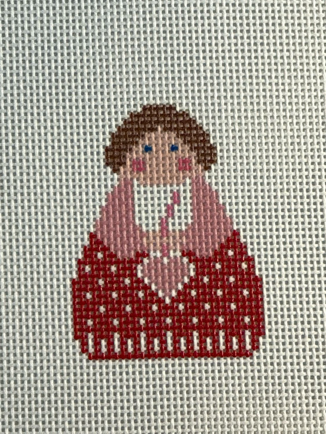 Red Angel with Pink Heart