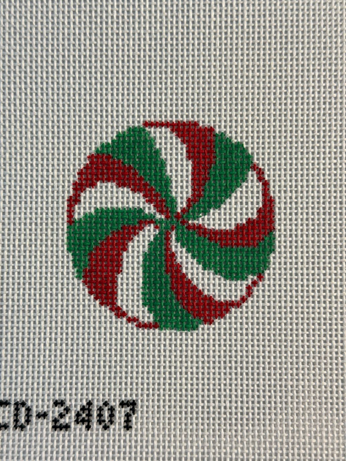 3" Red and Green Mint