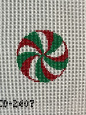 3" Red and Green Mint