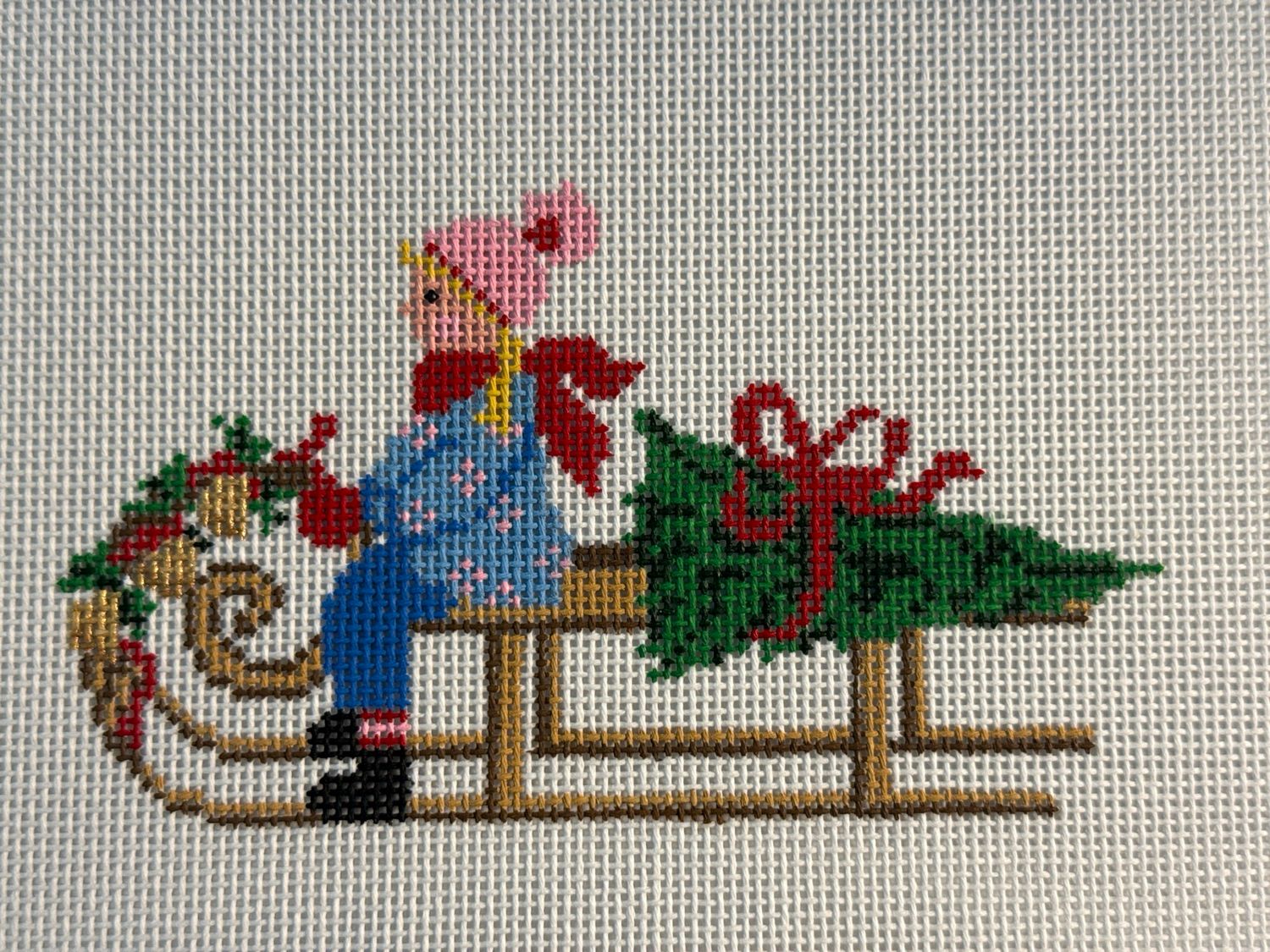 Festive Sled - Girl