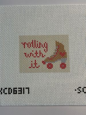Rolling With It Bag Tag Printed