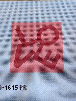 Pink and Red Love Canvas Printed