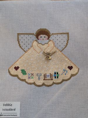 Needlepoint Angel (Apricot)