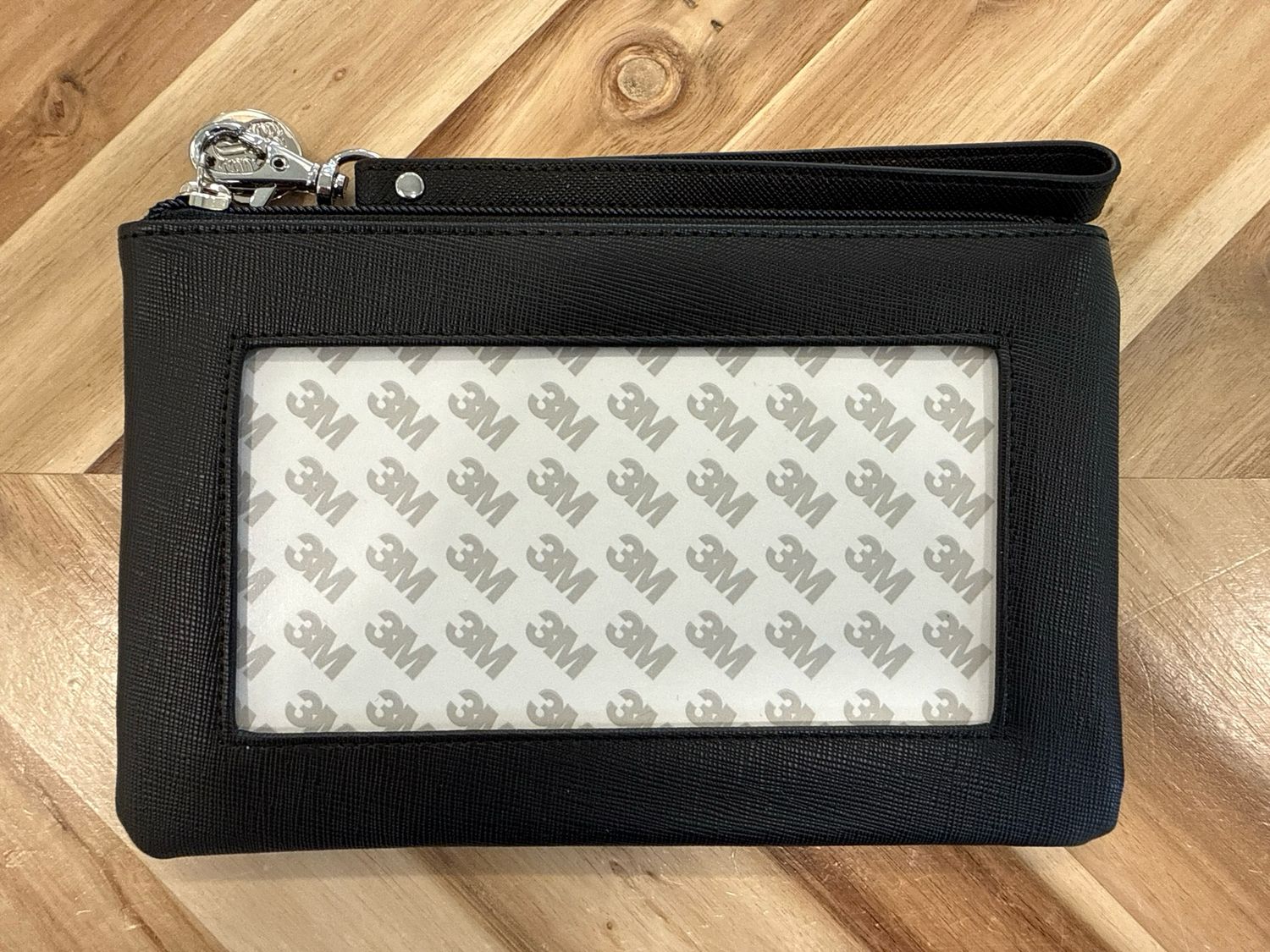 Saffiano Leather Clutch - Black