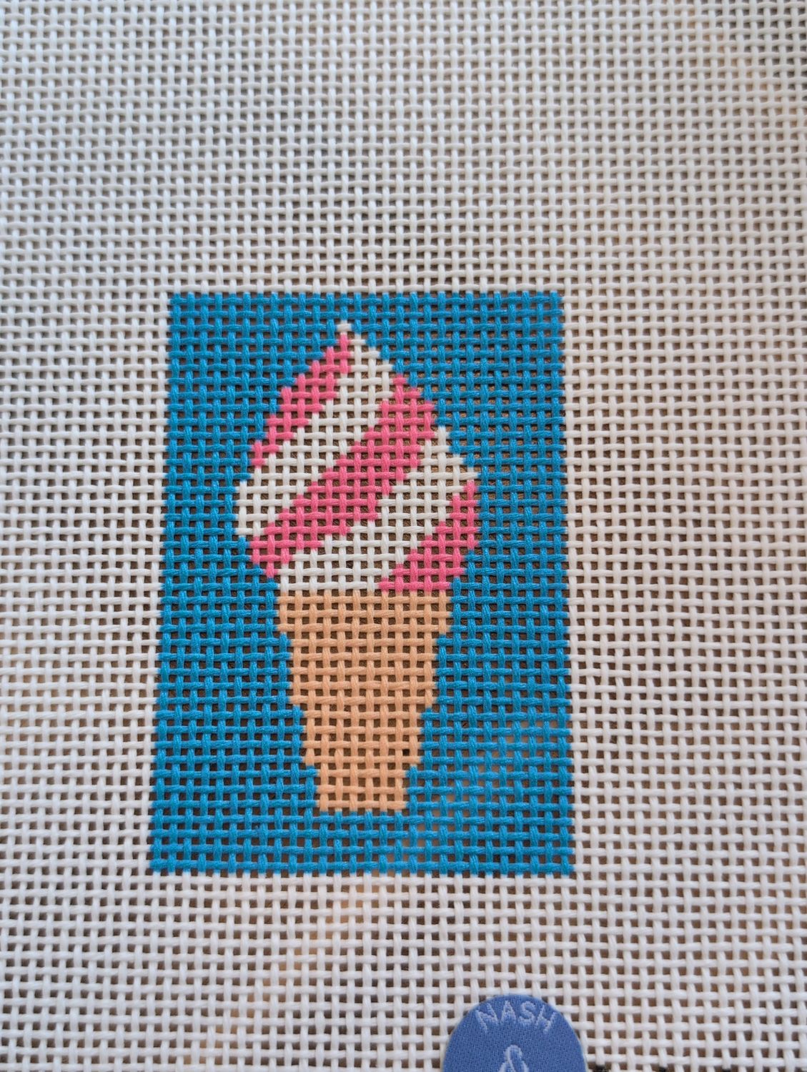 Twist Ice Cream Cone Luggage Tag Insert