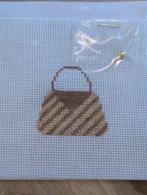Mini Purse - Tan Stripes