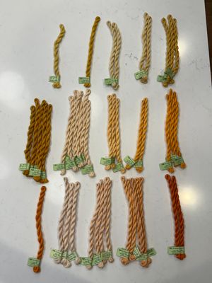 Gumnuts Stars 743 to 787 - Daffodil, Orange, and Apricot