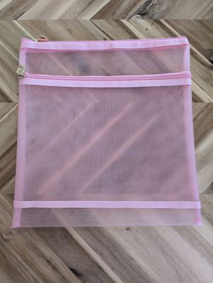 Project Bag - Blush Pink Double Zip 12 x 12