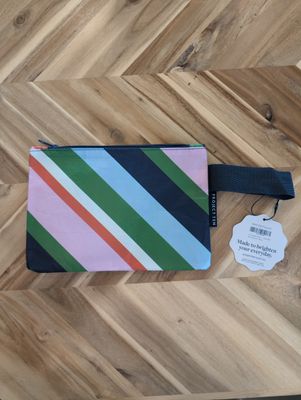 Mini Zip Pouch - Rugby Stripe