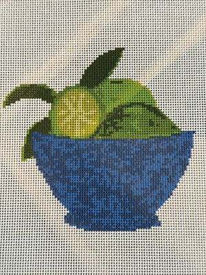 Lime Bowl Printed Canvas