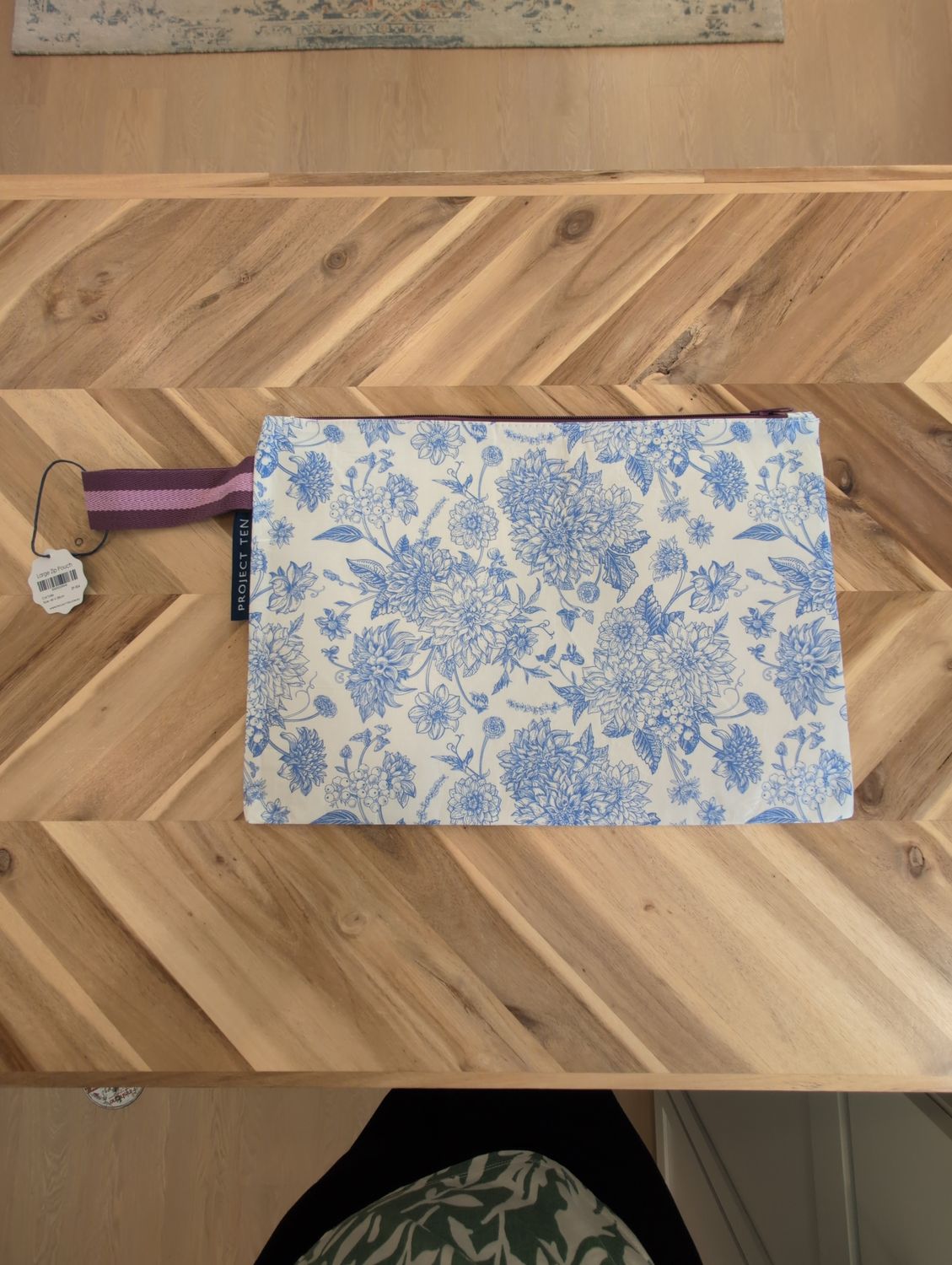 Large Zip Pouch - Toile