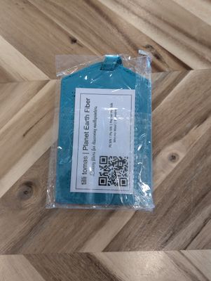 Leather Luggage Tag - Oasis