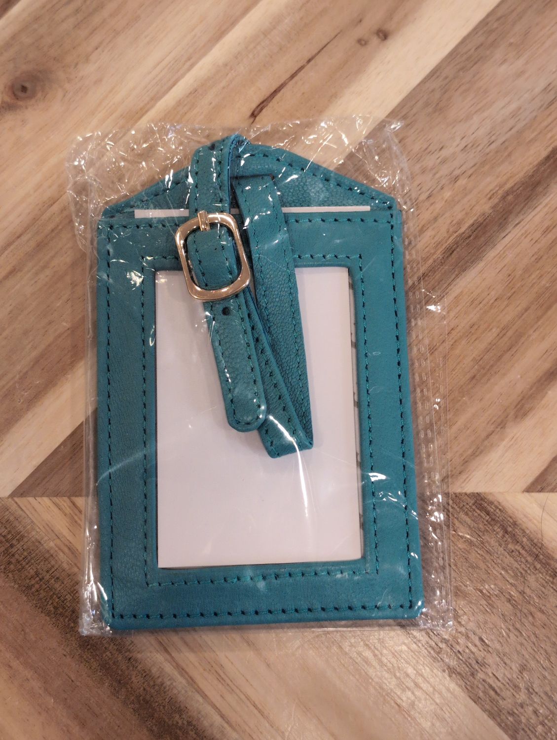 Leather Luggage Tag - Oasis