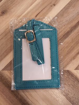 Leather Luggage Tag - Oasis