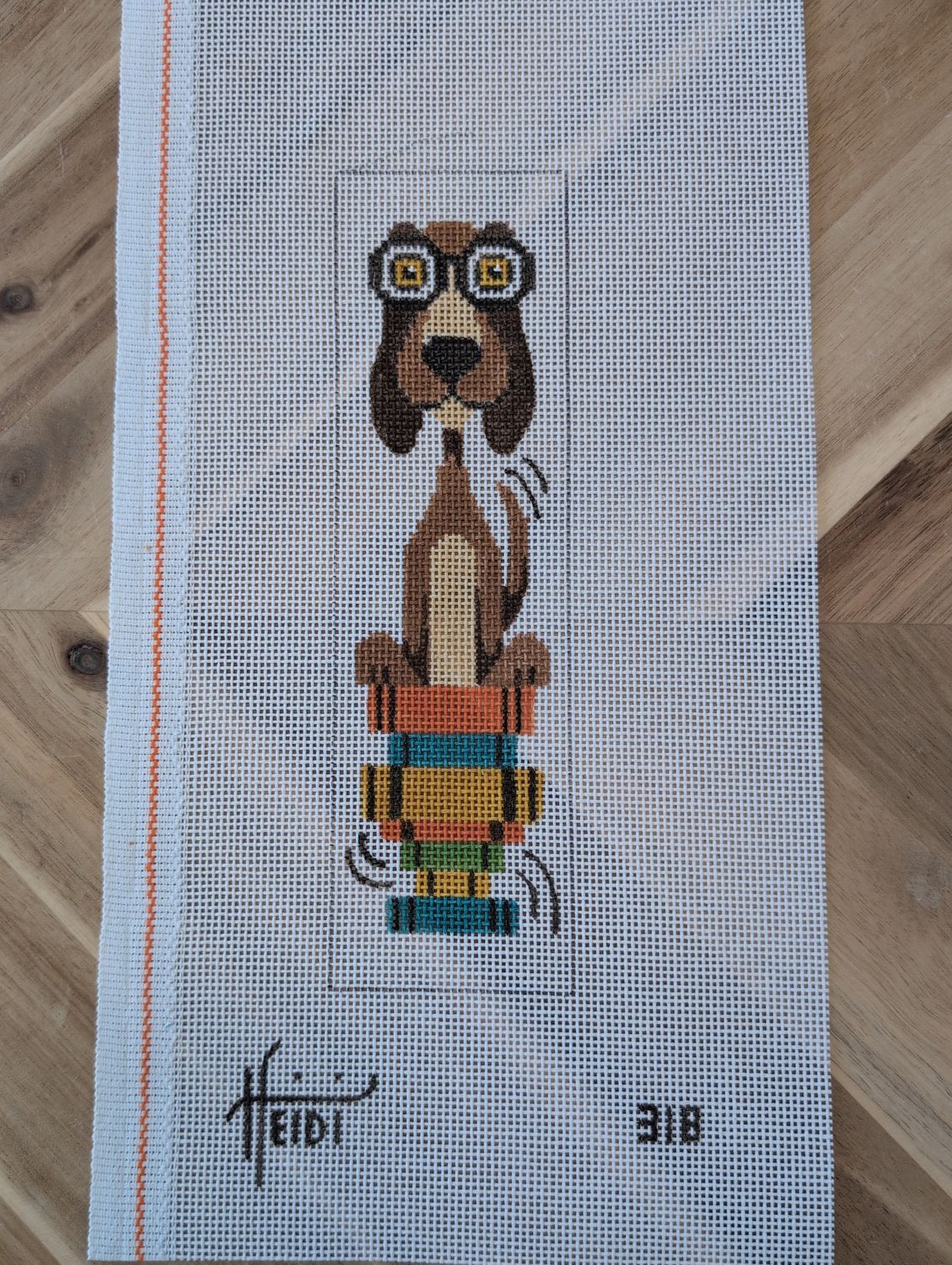 Dog with Glasses Book Mark