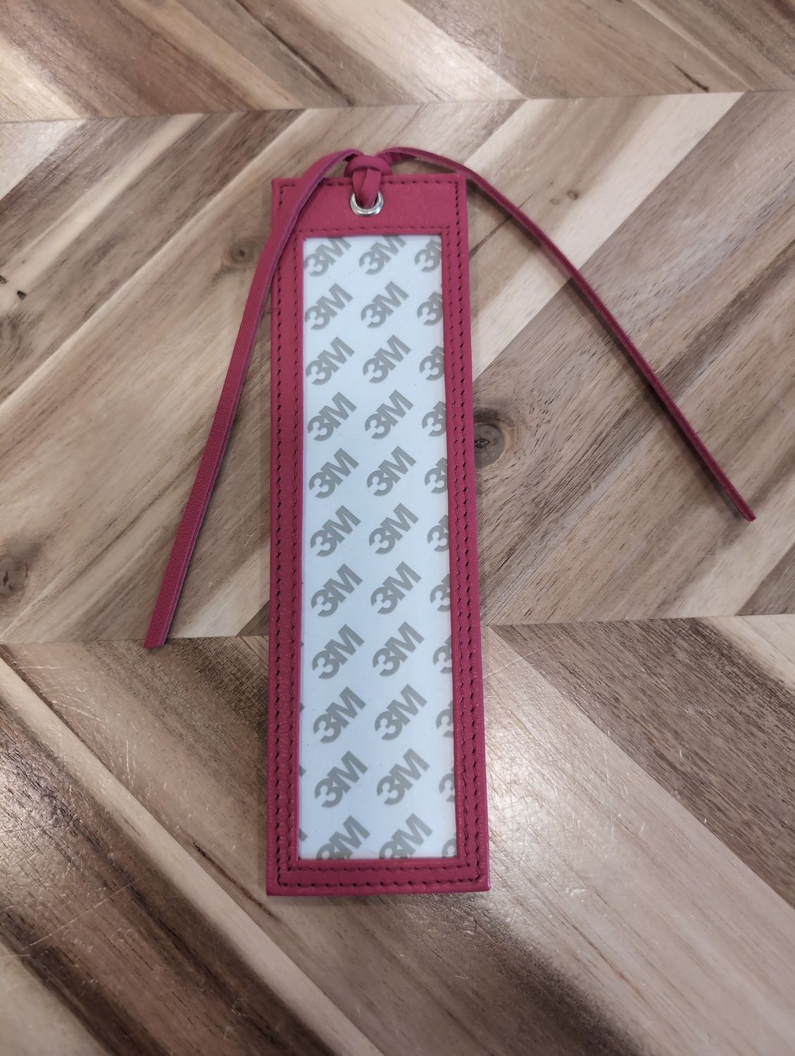 Leather Bookmark - Hot Pink