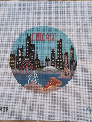 Chicago Ornament Printed