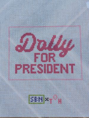 Dolly For President - Pink and White