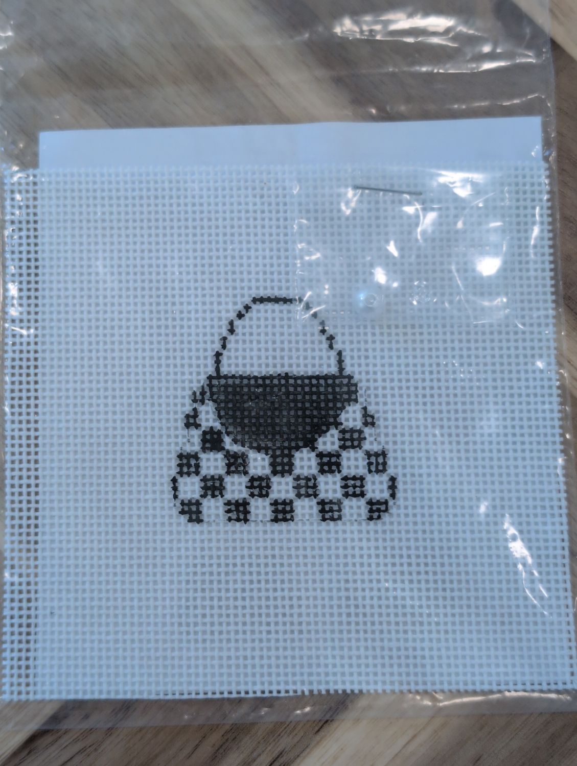Mini Purse - Black and White Check