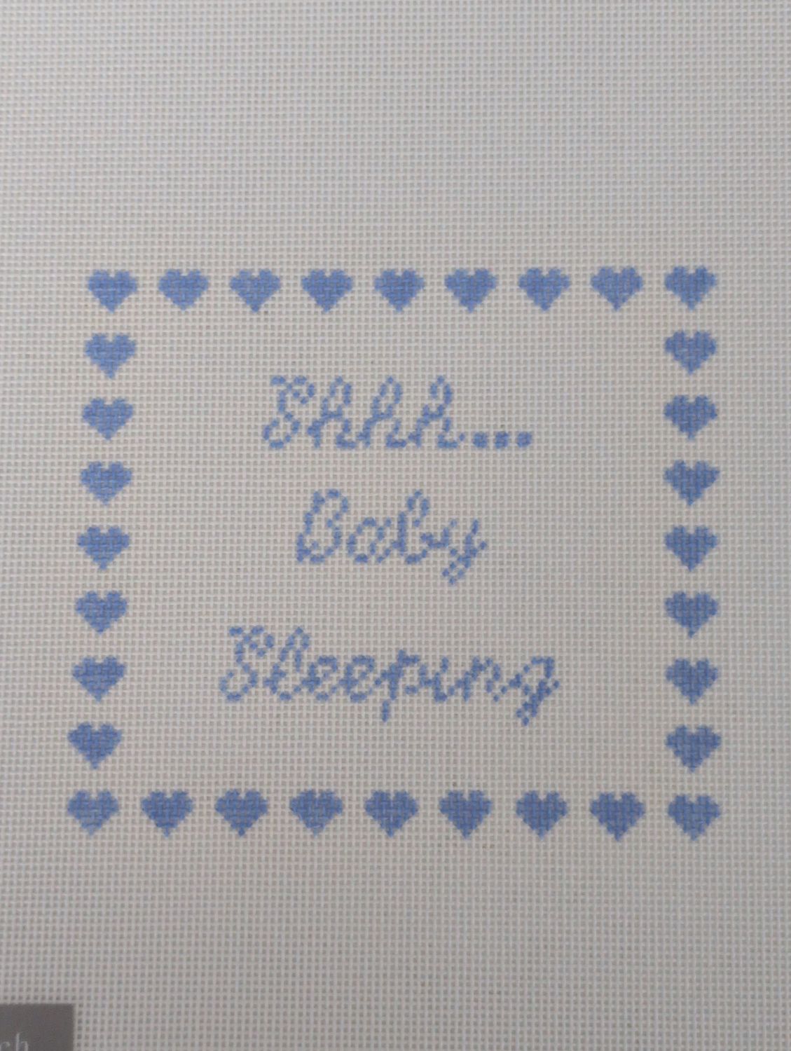 Shhh...Baby Sleeping-Blue
