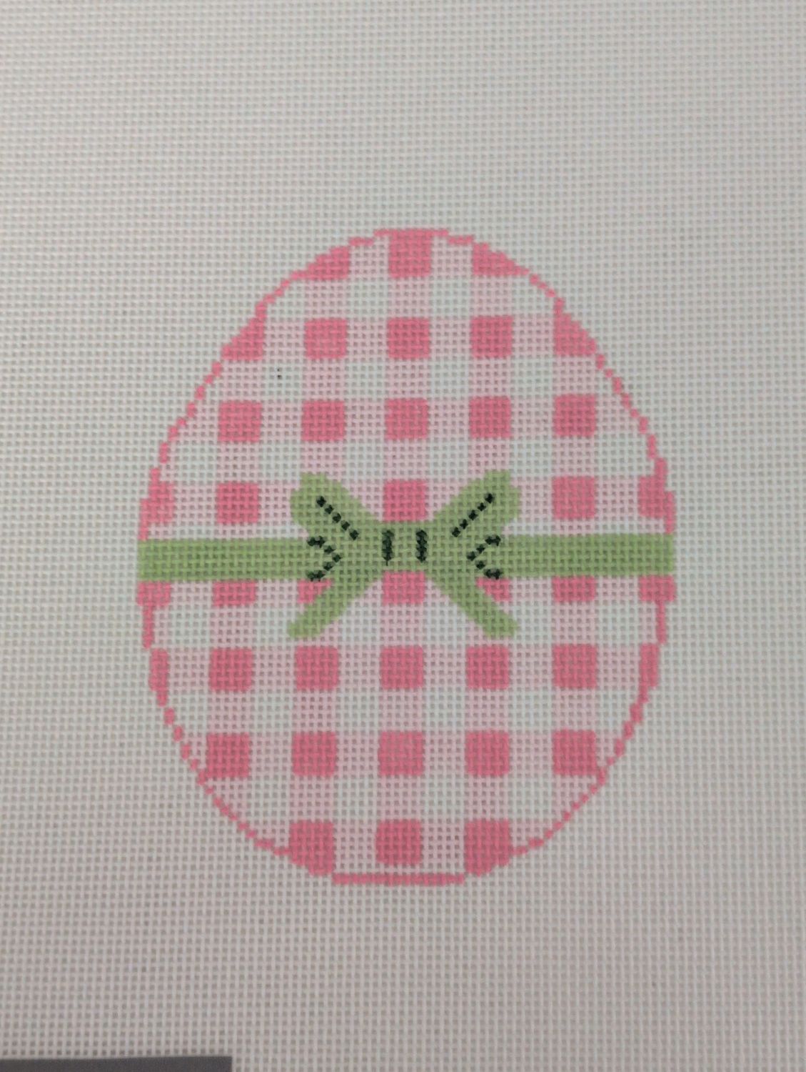 Gingham Eggs-Pink