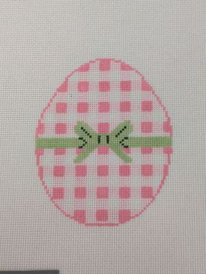 Gingham Eggs-Pink