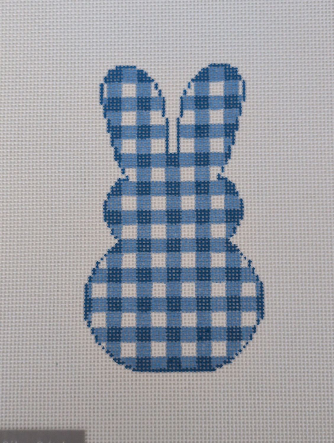 Gingham Bunny-Blue