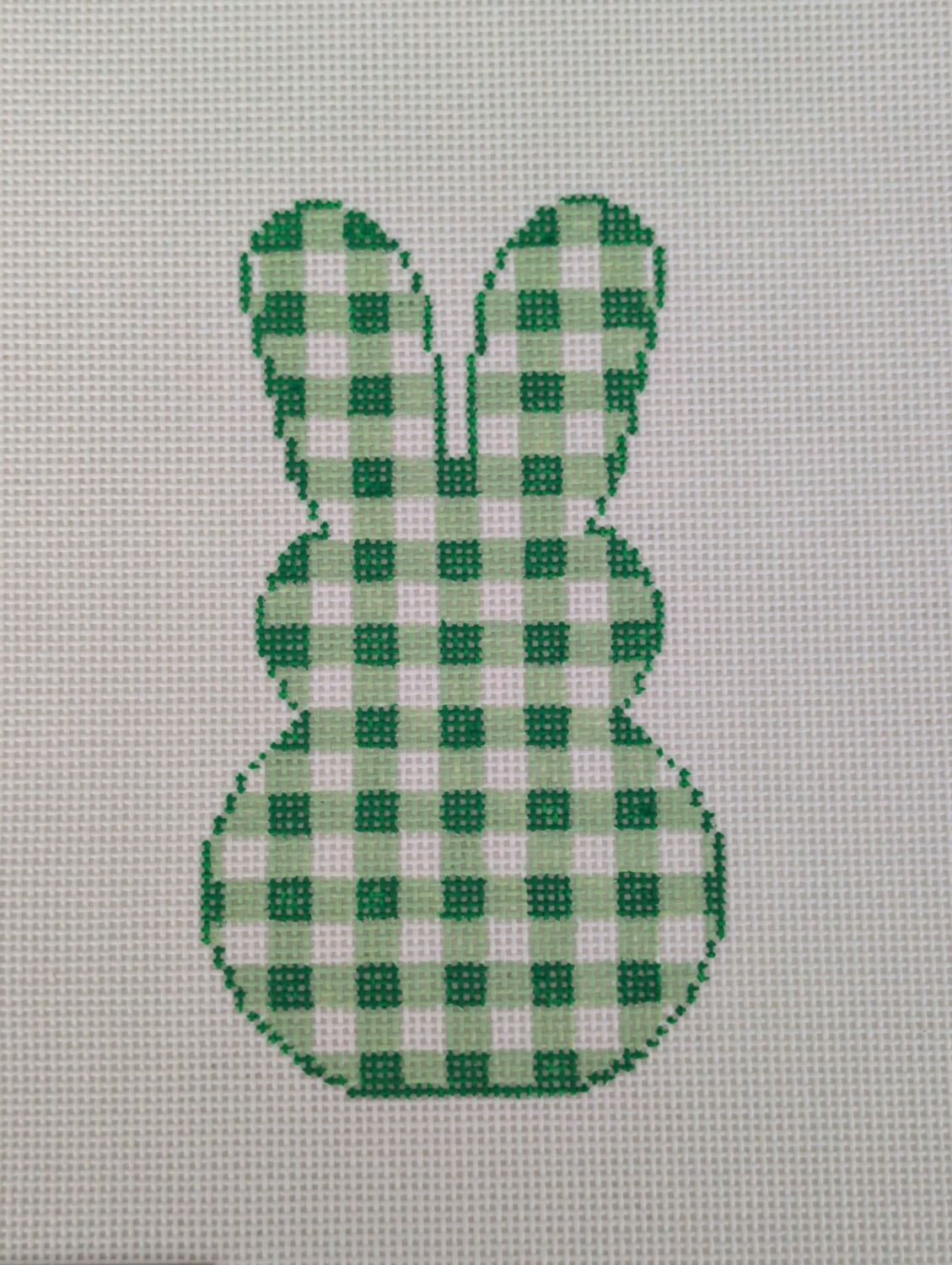 Gingham Bunny-Green