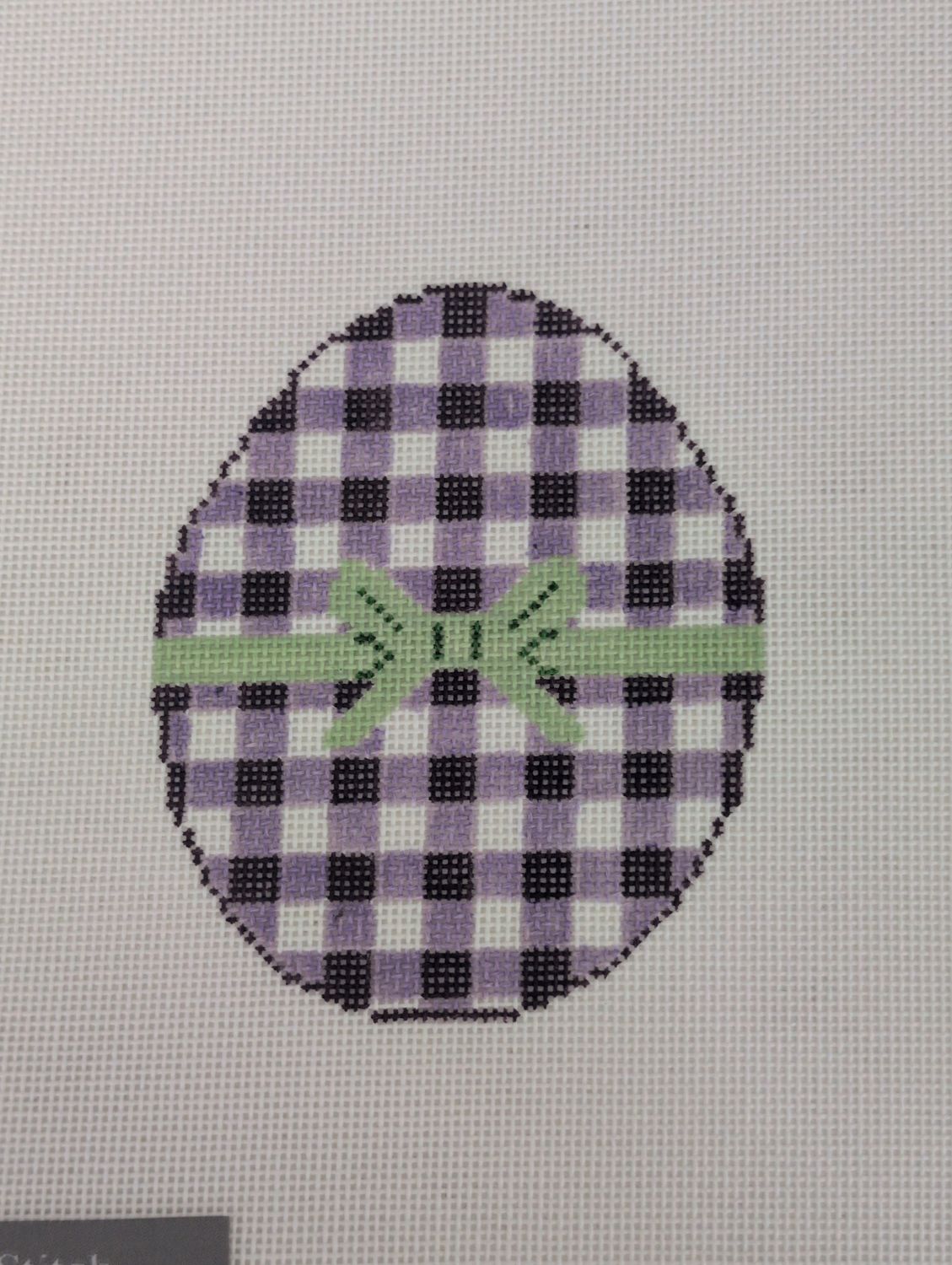 Gingham Eggs-Lavender