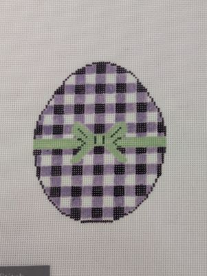 Gingham Eggs-Lavender