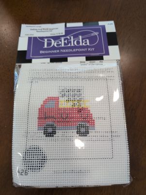 DeElda Fire Truck Beginner Needlepoint Kit