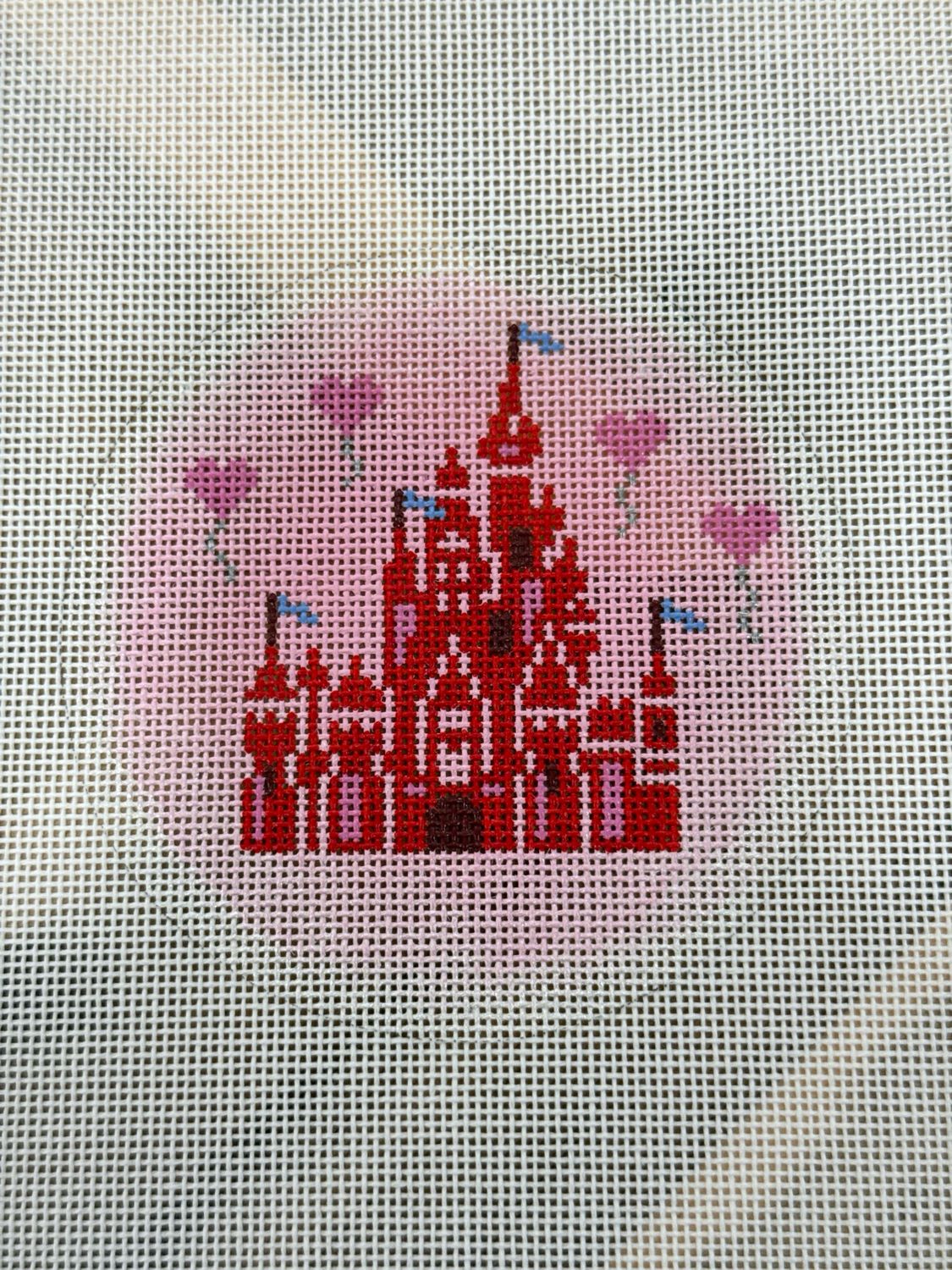 Love Castle with Heart Balloons