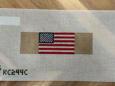 American Flag - Khaki Keychain