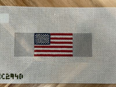 American Flag - Gray Keychain