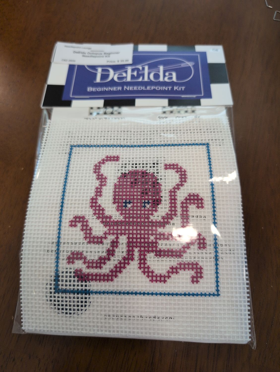 DeElds Octopus Beginner Needlepoint Kit