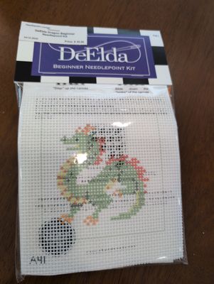 DeElda Dragon Beginner Needlepoint Kit