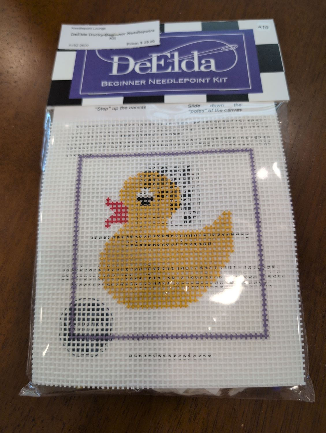 DeElda Ducky Beginner Needlepoint Kit