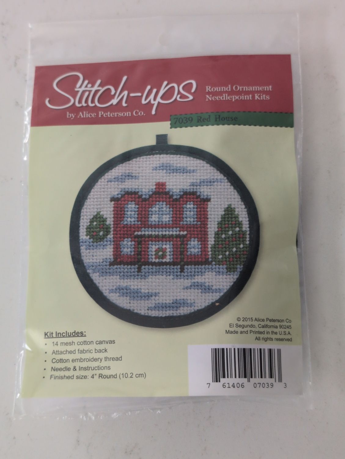 Stitch-Ups Red House Ornament