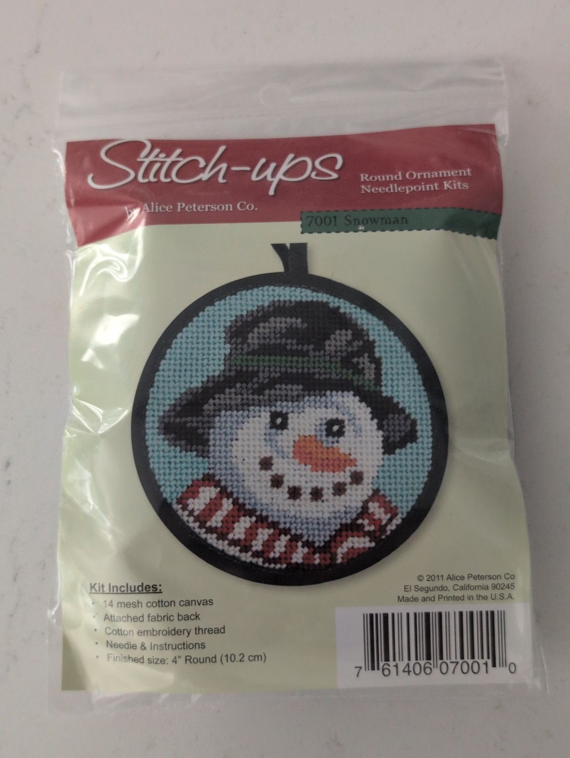 Stitch-Ups Snowman Ornament