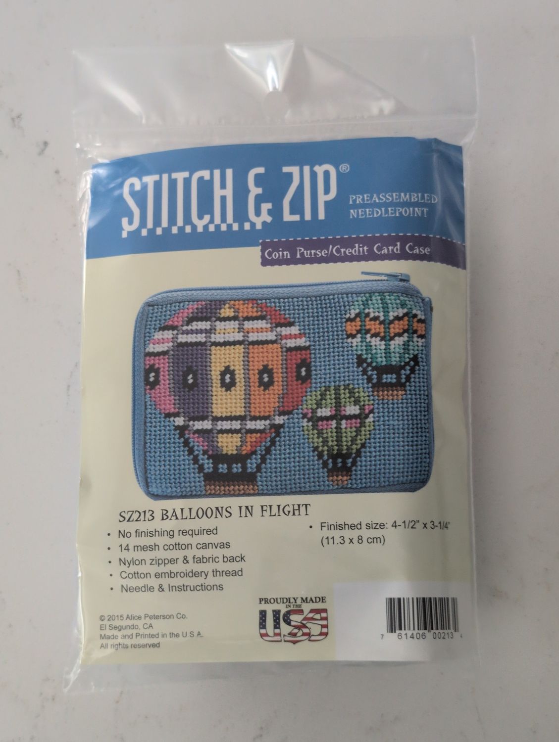 Stitch &amp; Zip Balloons in Flight Coin Purse